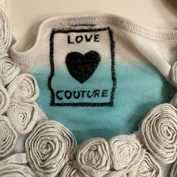 Love Couture Embroidered Triple Dyed Tank Top - One Size - Like New! - Picture 4 of 6